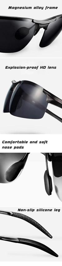Luxury Brand 2023 Aluminum Sunglasses For Men Polarzed Sun Glasses Man Day Night Driving Anti-Glare Wome Oculos De Sol Masculino