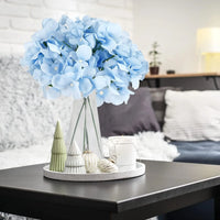100 Pcs Hydrangea Artificial Flowers Silk Hydrangeas Flower Heads with Stems Fake Hydrangea Bouquet for Wedding DIY Floral Decor