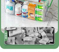 Large-capacity Multi-layer Transparent Storage Box Household Transparent Sorting Medical Emergency Portable Medicine Box