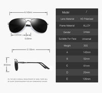 Luxury Pilot Polarized Sunglasses Men And Women Classic Metal Driving Fishing Sun Glasses For Man Brand Design Eyewear UV400
