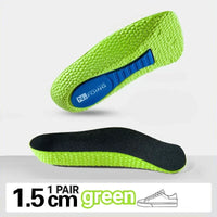 2Pcs Height Increase Insoles for Men Women EVA Shoe Pads Feet Arch Support Orthopedic Half Insoles Sneaker Heel Lift Memory