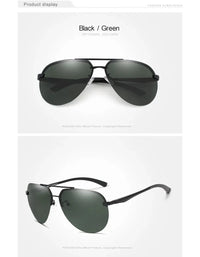 KINGSEVEN Fashion Pilot Rimless Sunglasses Men Aluminum Polarized Large Frame Glasses Women Casual Driving Outdoor Eyewear