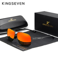 KINGSEVEN Polarized Aluminum Sunglasses Men High Quality UV400 Mirror Lens Male Women Fashion Eyewear Driving Outdoor Glasses