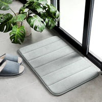 Memory Foam Embossed Velvet Carpet Bathroom Living Room Non-Slip Mat Cobblestone Floor Mat