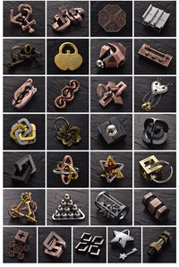 Lock Unlock Cage Star Metal Brain Teasers Kids Adults IQ Challenge Games To Test Your Patience Toys Hobbies Rompecabezas