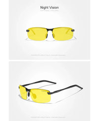 KINGSEVEN Fashion Half Frame Sunglasses Men's Outdoor Polarized UV400 Driving Glasses High Quality Fishing Driving Eyewear