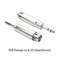 XLR 3PIN female head to 6.5 female 3 core XLR revolution RCA 3.5mm Male lotus audio female seat 6.35 microphone adapter