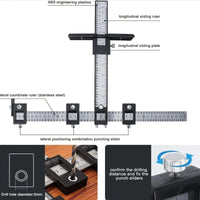 Woodworking Tools Location Drill Bit Punch Locator Location Jig Rill Guide Cabinet Handle Knob Template Locator Hole Punch Tool