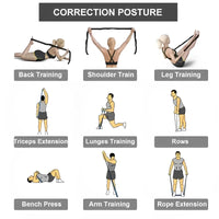 Yoga Stretching Belt Dance Stretching Band Elastic Yoga Resistance Bands Home Pilates Exercise Pull Strap Belt Fitness Sport