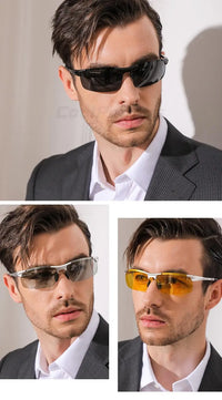 Luxury Brand 2023 Aluminum Sunglasses For Men Polarzed Sun Glasses Man Day Night Driving Anti-Glare Wome Oculos De Sol Masculino