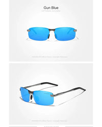 KINGSEVEN Fashion Half Frame Sunglasses Men's Outdoor Polarized UV400 Driving Glasses High Quality Fishing Driving Eyewear