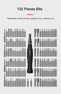 Xiaomi DELIXI 145-in-1 Screwdriver Set Precision Magnetic Screw Driver Bits Wireless Hand Screw Driver Repair Kit Tools