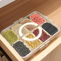 Kitchen Seasoning Storage Box Spice Box Integrated Multi Grid Storage Sealed Tank Moisture-Proof Salt Tank Kitchen Supplies 2025