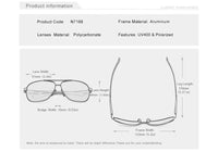 KINGSEVEN Polarized Aluminum Sunglasses Men High Quality UV400 Mirror Lens Male Women Fashion Eyewear Driving Outdoor Glasses