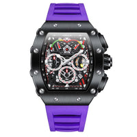 New Luxury Men Watch ONOLA Fashion Fully Automatic Mechanical Watches Man Unique Design Waterproof Tape Watch Wristwatch
