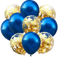 10/14pcs Mix Pink Rose Balloons Heart Star RoseGold Confetti Balloon Birthday Party Decorate Kids Adult Air Balls Wedding Globos