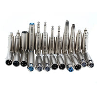 XLR 3PIN female head to 6.5 female 3 core XLR revolution RCA 3.5mm Male lotus audio female seat 6.35 microphone adapter