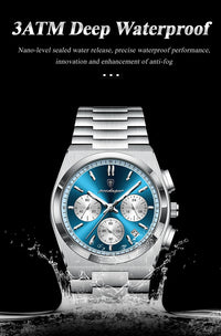 POEDAGAR Luxury Man Quartz Watch Sport Military Watch For Men Waterproof Luminous Date Chronograph Stainless Steel Men's Watches