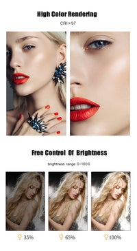 LED Video Lights Conference Photography Lighting Selfie Light Photo Studio Lamp With Tripod for Shoot Live Streaming TikTok Zoom