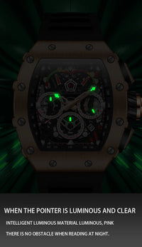 New Luxury Men Watch ONOLA Fashion Fully Automatic Mechanical Watches Man Unique Design Waterproof Tape Watch Wristwatch