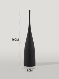 Minimalist Handmade Art Zen Vase Ceramic Decoration Living Room Model Home Decoration Black and White Art Vase Hand Drawing