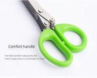 Multi Functional Stainless Steel 3 5 Layer Kitchen Scissors for Pepper Scallion Laver Cutting Chopping Cooking Tool