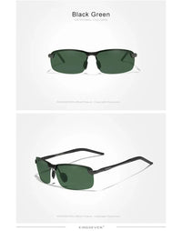 KINGSEVEN Fashion Half Frame Sunglasses Men's Outdoor Polarized UV400 Driving Glasses High Quality Fishing Driving Eyewear