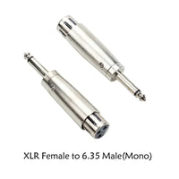 XLR 3PIN female head to 6.5 female 3 core XLR revolution RCA 3.5mm Male lotus audio female seat 6.35 microphone adapter
