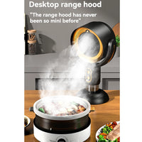 Mini Desktop Range Hood Mini Suction Extractor Hood USB Charging Angle-adjustable Camping Picnic Hot Pot Range Hood Kitchen Hood
