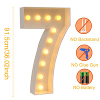 LED Light Giant Birthday Figure Number Balloon Filling Box 30 40 50 1st Birthday Party Decor Adult Kid Baby Shower Wedding Decor