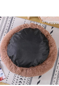 winter dog Plush Round Bed Pet Mattress Warm Soft Comfortable Basket Cat Dog Sleeping Bag Nest for Small Dogs Medium dogs cat