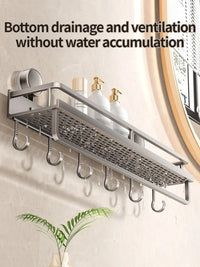 No Drill Bathroom Suction Cup Storage Shelf Storage Shelf Bathroom Perforation-Free Wall Hanging Vanity Toilet Triangle Basket R