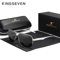 KINGSEVEN Polarized Aluminum Sunglasses Men High Quality UV400 Mirror Lens Male Women Fashion Eyewear Driving Outdoor Glasses