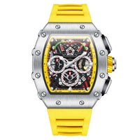 New Luxury Men Watch ONOLA Fashion Fully Automatic Mechanical Watches Man Unique Design Waterproof Tape Watch Wristwatch