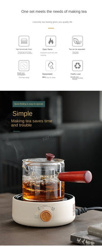 Mini Electric Ceramic Infrared Heating Stove Milk Water Boiler Heater Coffee Moka Countertop Burner Stew Hotpot Induction Cooker