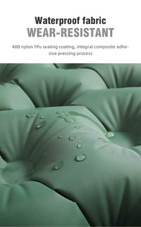 PACOONE Outdoor Camping Double Inflatable Mattress Extra Wide Sleeping Pad Ultralight Folding Bed Sleeping Mat Car Travel Mat