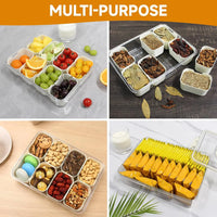 Kitchen Seasoning Storage Box Spice Box Integrated Multi Grid Storage Sealed Tank Moisture-Proof Salt Tank Kitchen Supplies 2025