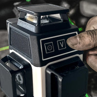 Pracmanu Mini Laser Level 12 Lines 3D level Self-Leveling 360° Horizontal and Vertical Cross Green Laser Beam Lines