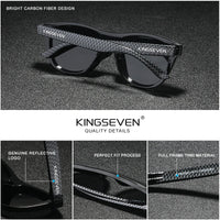 KINGSEVEN 2024 New Brand Design Women's Glasses TR90 Polarized Sunglasses Men Retro Sun Glasses Sonnenbrille Herren