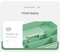 Large-capacity Multi-layer Transparent Storage Box Household Transparent Sorting Medical Emergency Portable Medicine Box
