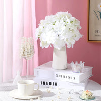 100 Pcs Hydrangea Artificial Flowers Silk Hydrangeas Flower Heads with Stems Fake Hydrangea Bouquet for Wedding DIY Floral Decor