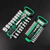 1/4 3/8 1/2 Inch Ratchet Wrench 72 Tooth Drive Ratchet Socket Wrench Tool Multi-funtion DIY Hand Tool Ratchet Handle Wrench