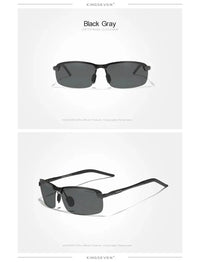 KINGSEVEN Fashion Half Frame Sunglasses Men's Outdoor Polarized UV400 Driving Glasses High Quality Fishing Driving Eyewear