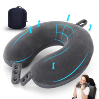 Multifunctional U-shaped Pillow Travel Neck Pillow Slow Rebound Memory Foam Car Airplane Sleep Pillow Head Support Soft Headrest