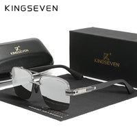 KINGSEVEN Fashion Design Sunglasses For Men Polarized UV400 Glasses Women Square Half Frame Photochromism Anti-glare Eyewear