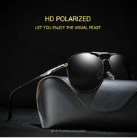 Luxury Pilot Polarized Sunglasses Men And Women Classic Metal Driving Fishing Sun Glasses For Man Brand Design Eyewear UV400