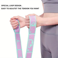 Yoga Stretching Belt Dance Stretching Band Elastic Yoga Resistance Bands Home Pilates Exercise Pull Strap Belt Fitness Sport