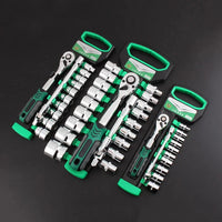 1/4 3/8 1/2 Inch Ratchet Wrench 72 Tooth Drive Ratchet Socket Wrench Tool Multi-funtion DIY Hand Tool Ratchet Handle Wrench