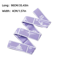 Yoga Stretching Belt Dance Stretching Band Elastic Yoga Resistance Bands Home Pilates Exercise Pull Strap Belt Fitness Sport