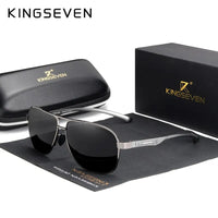 KINGSEVEN Polarized Aluminum Sunglasses Men High Quality UV400 Mirror Lens Male Women Fashion Eyewear Driving Outdoor Glasses
